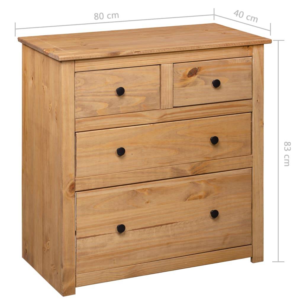 vidaXL Sideboard 80x40x83 cm Kiefernholz Panama