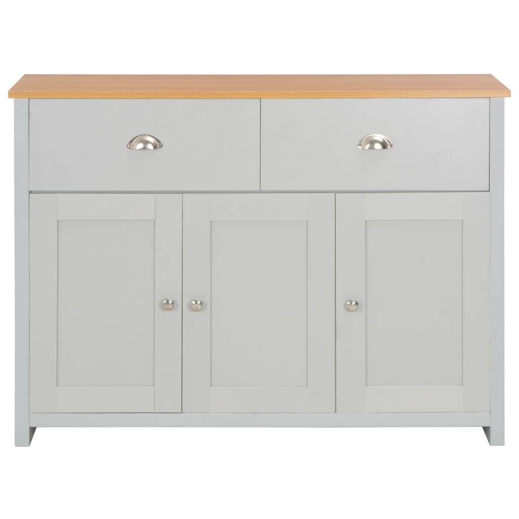 vidaXL Sideboard Grau 112x35x81 cm
