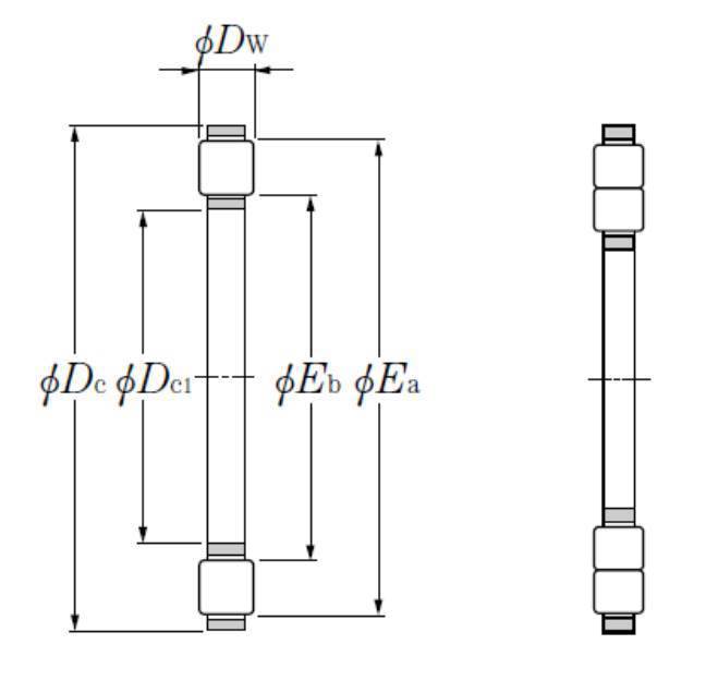 Axial-Zylinderrollenkranz K 89306 NTN 30x60x5,5 mm
