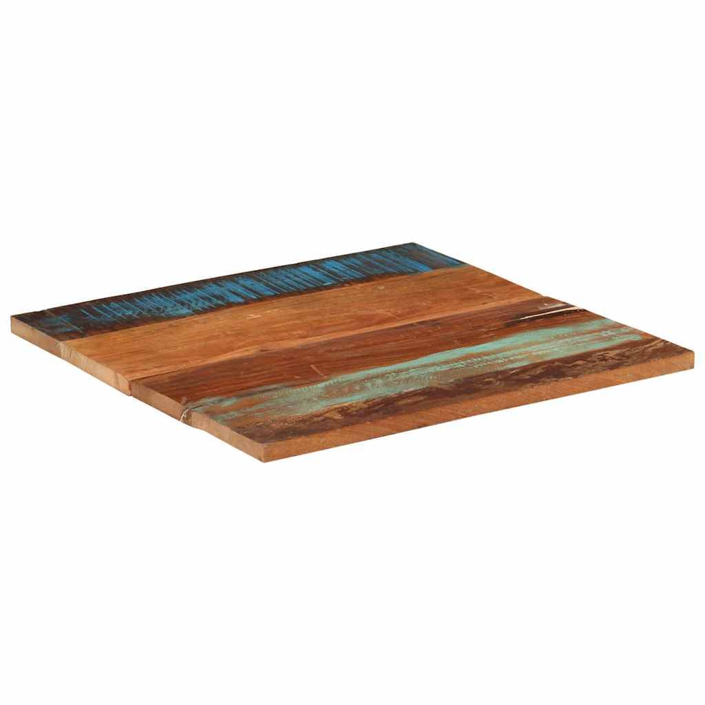 vidaXL Tischplatte Quadratisch 70x70 cm 25-27 mm Altholz Massiv