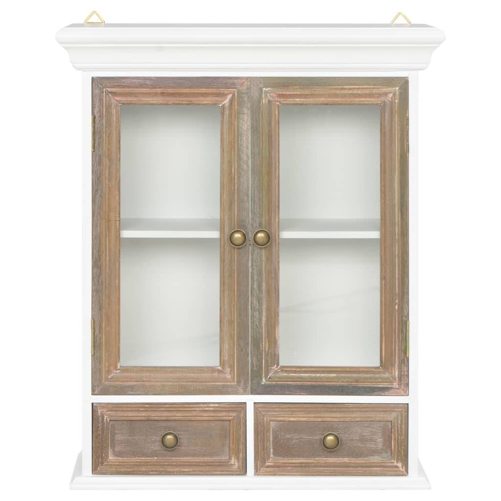 vidaXL Wandschrank Weiß 49x22x59 cm Holzwerkstoff