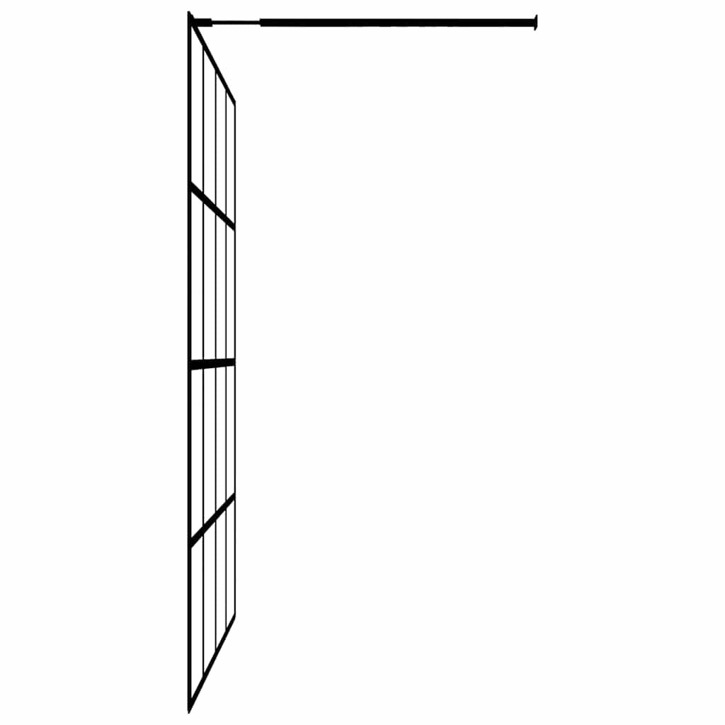 vidaXL Duschwand für Walk-in Dusche Klares Sicherheitsglas 100x195 cm
