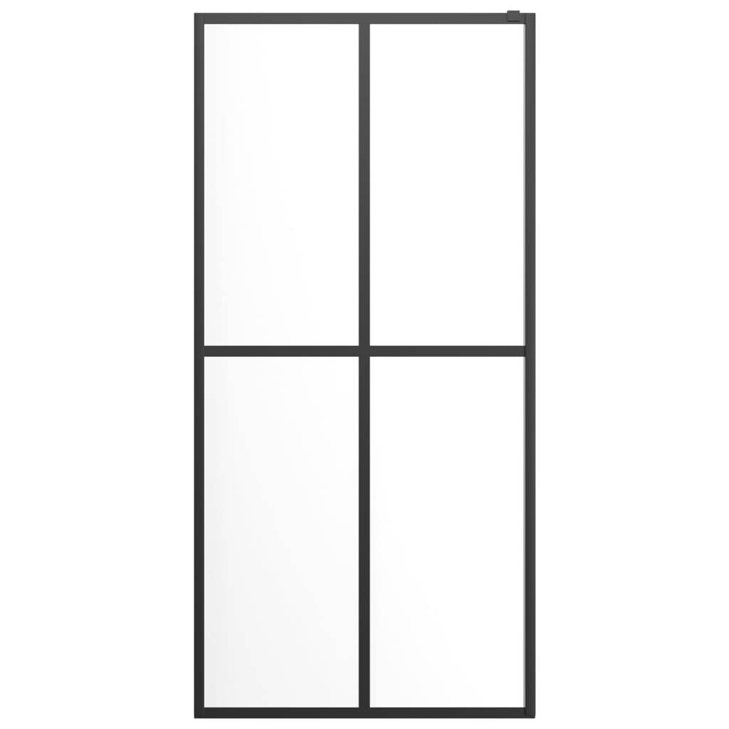 vidaXL Duschwand für Walk-in Dusche Klares Sicherheitsglas 90x195 cm