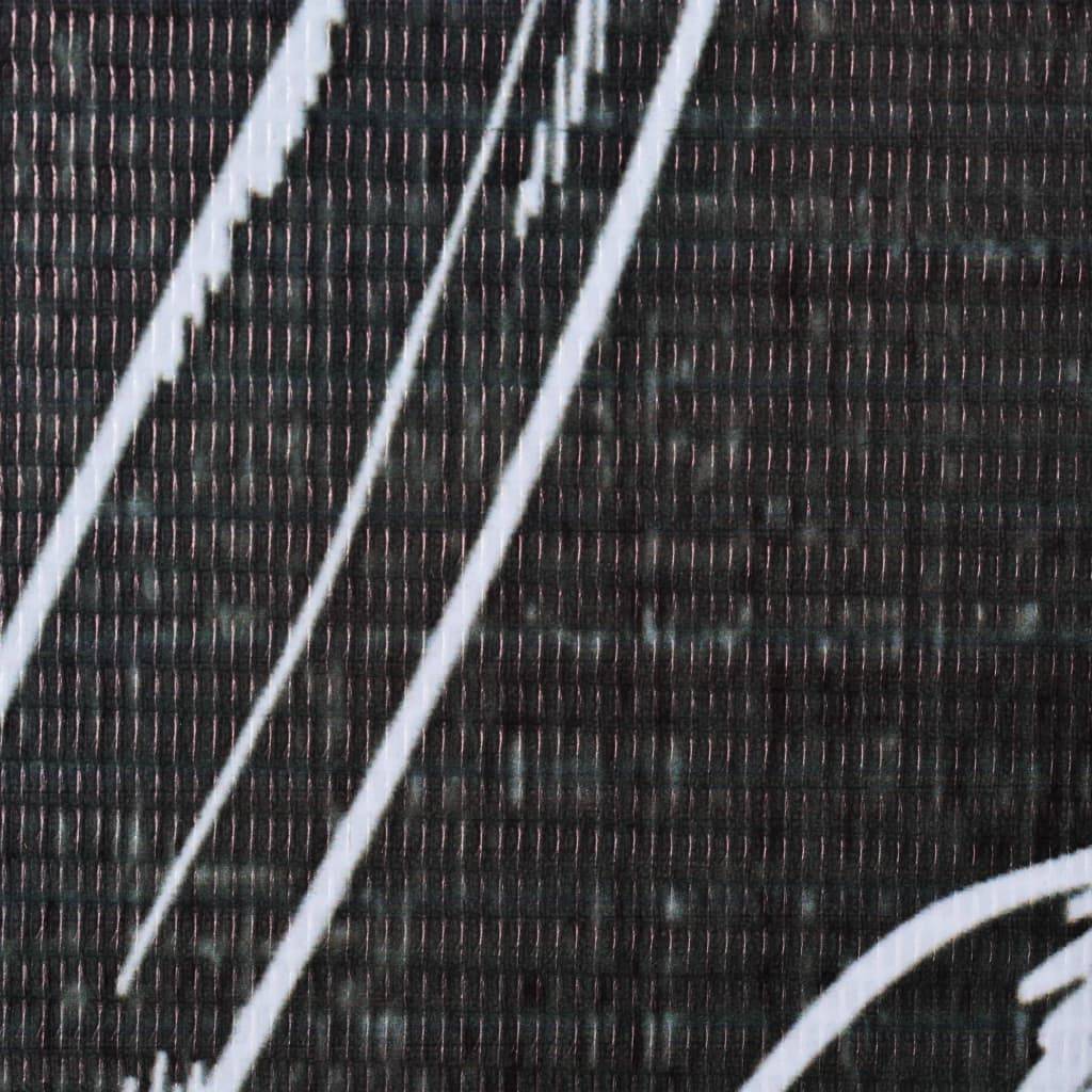 vidaXL Raumteiler klappbar 200 x 170 cm Federn Schwarz-Weiß