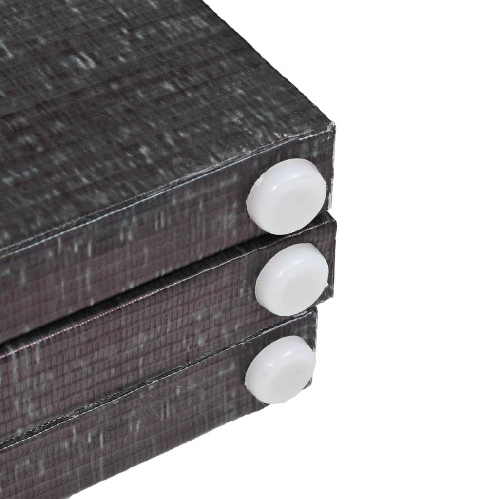 vidaXL Raumteiler klappbar 200 x 170 cm Federn Schwarz-Weiß