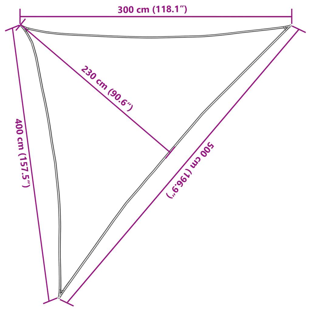 vidaXL Sonnensegel 160 g/m² Anthrazit 3x4x5 m HDPE