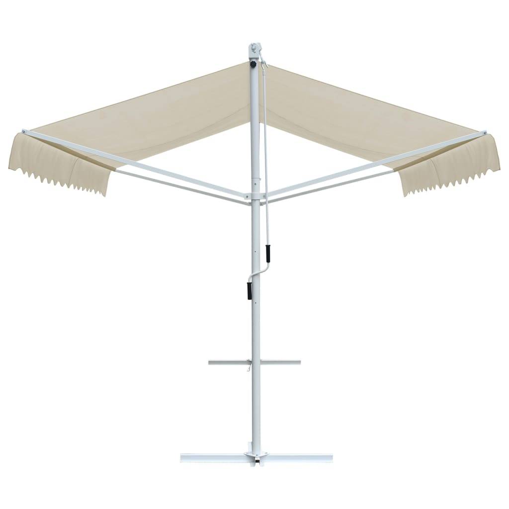 vidaXL Freistehende Markise Cremefarben 4 x 3 m