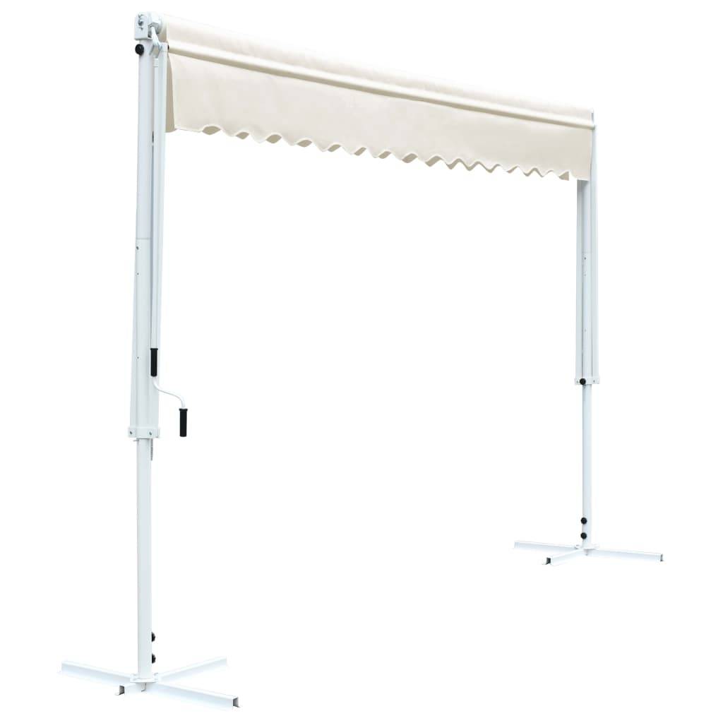 vidaXL Freistehende Markise Cremefarben 4 x 3 m