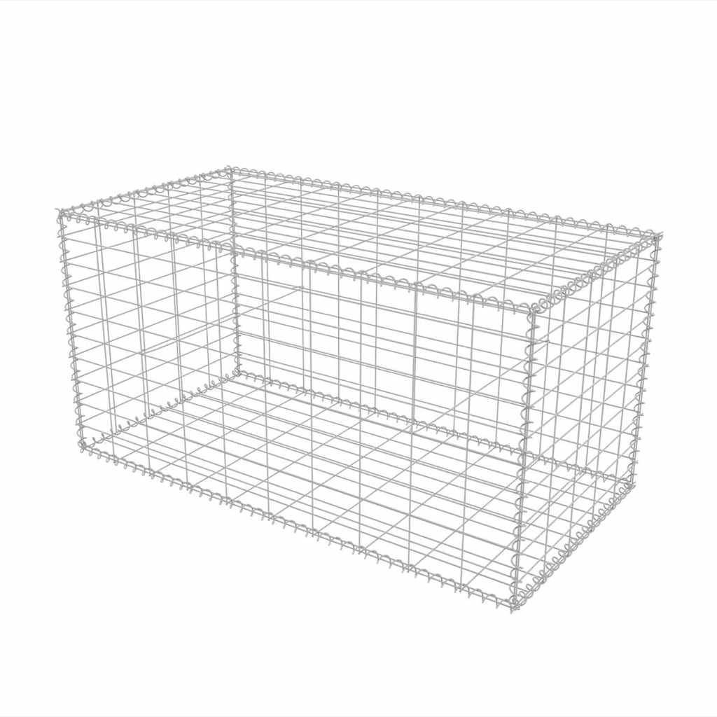 vidaXL Gabionenkorb Stahl 100×50×50 cm