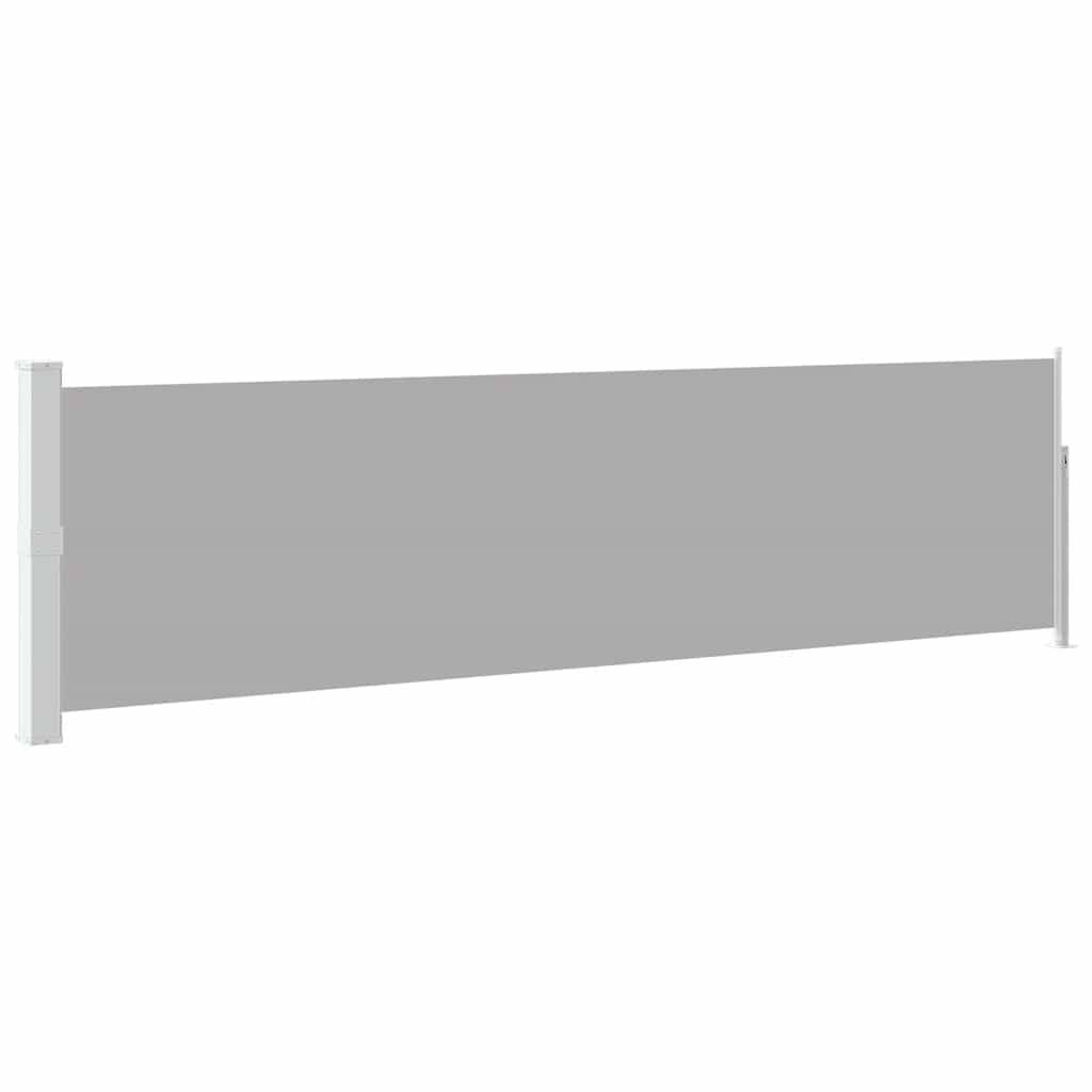 vidaXL Ausziehbare Seitenmarkise 140×500 cm Grau