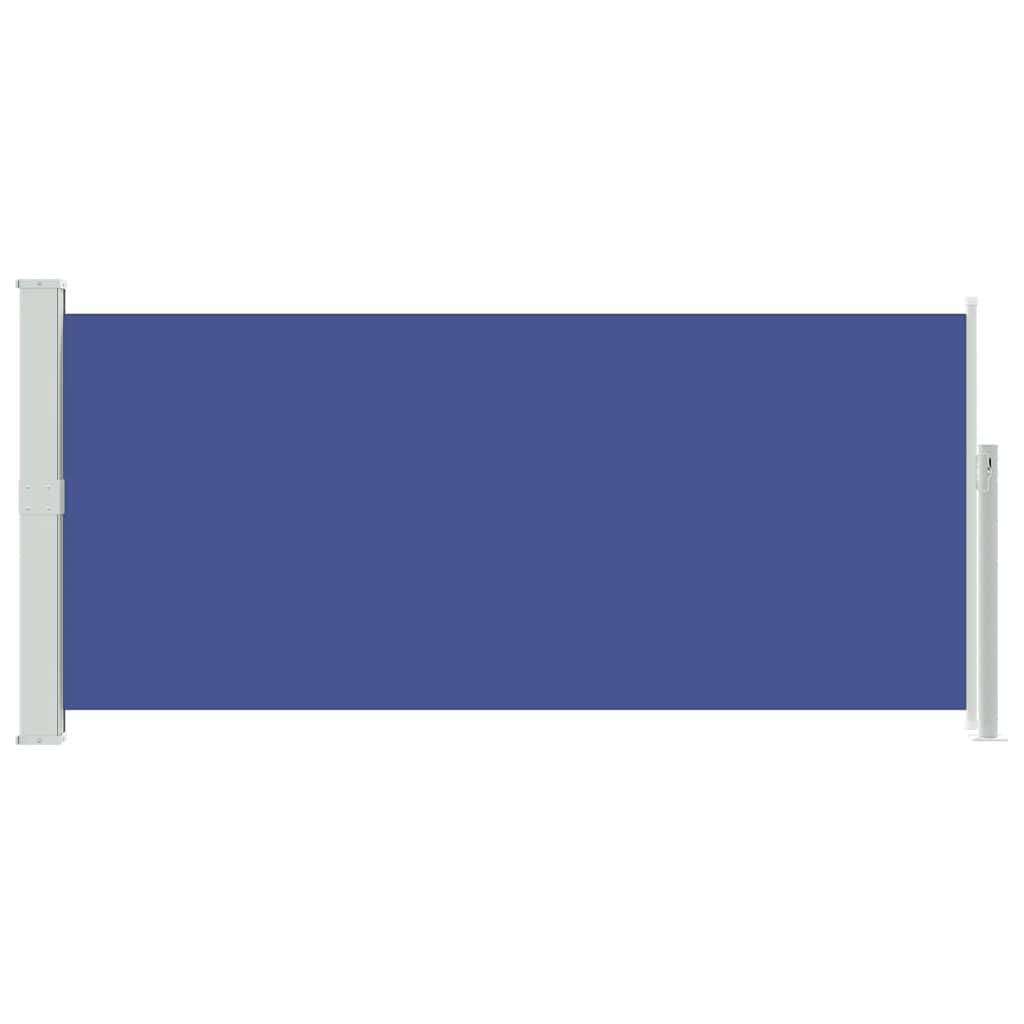 vidaXL Ausziehbare Seitenmarkise 140x300 cm Blau