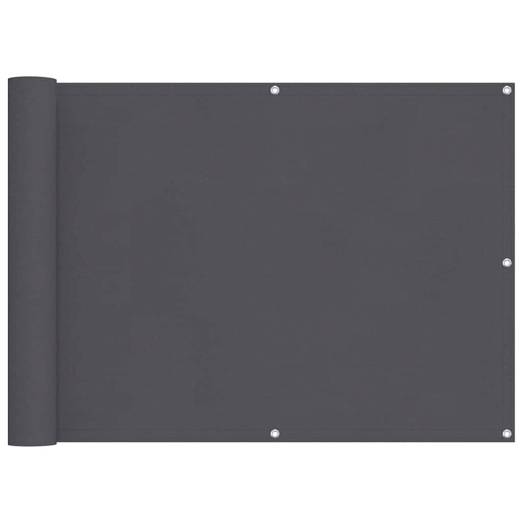 vidaXL Balkonsichtschutz Oxfordgewebe 90x400 cm Anthrazit