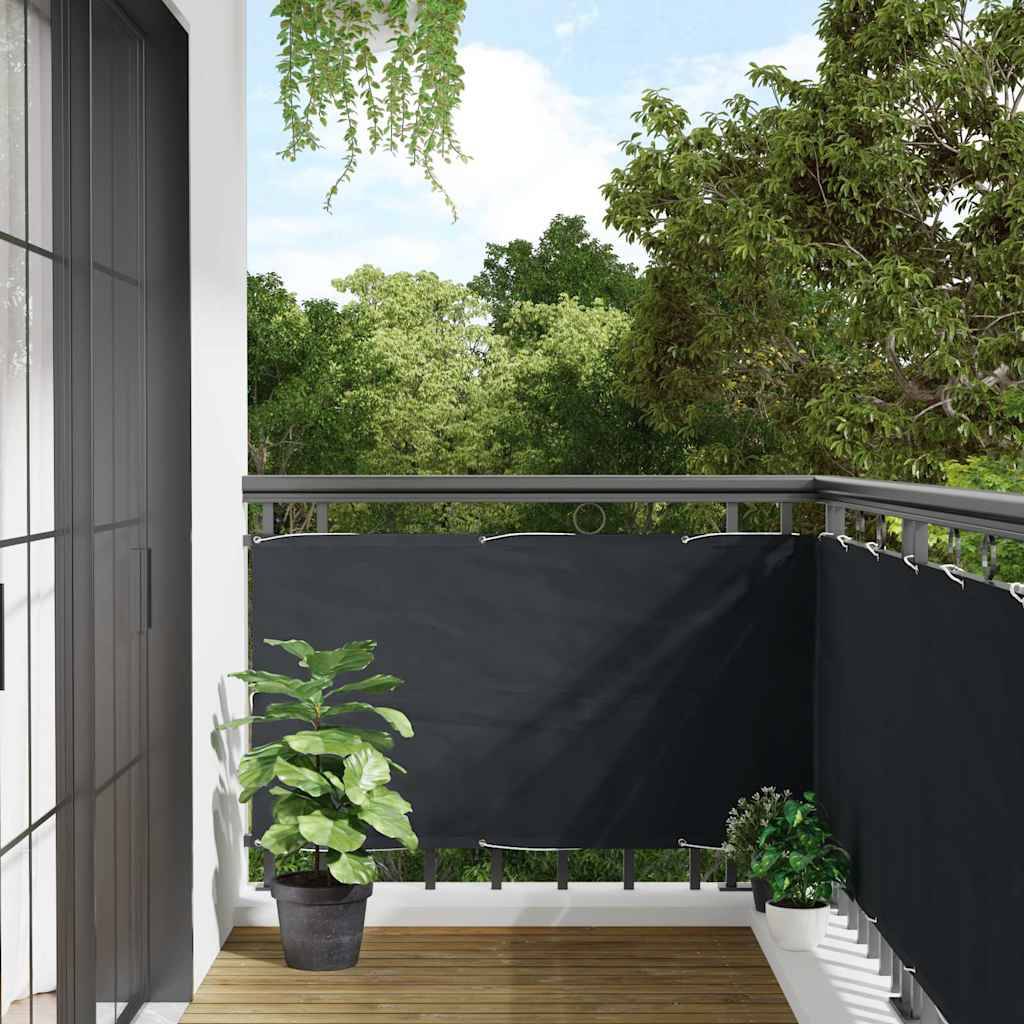 vidaXL Balkonsichtschutz Oxfordgewebe 75x400 cm Anthrazit