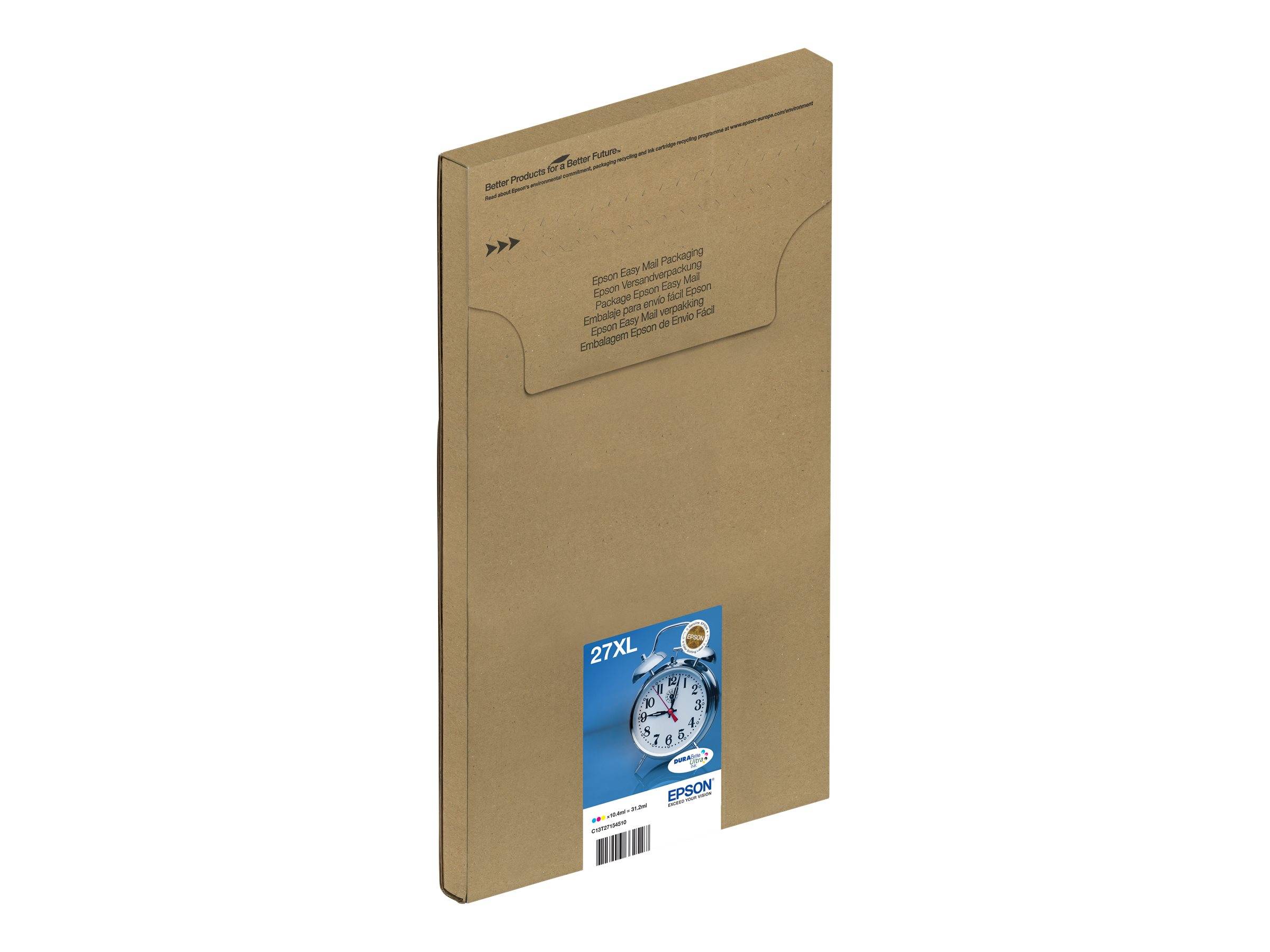 Epson Druckerpatrone T2715, 27XL EasyMail Packaging Original Kombi-Pack Cyan, Gelb, Magenta C13T27154510