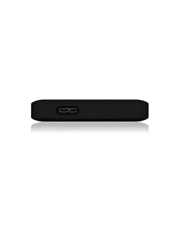 IB-233U3-B; Ext. Gehäuse für 2,5" SATA III (6 Gbit/s) HDD/SSD, USB 3.0 UASP Host, Silikon Schutzhülle