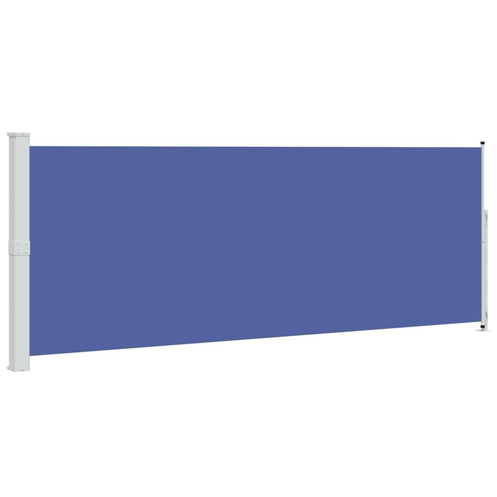 vidaXL Seitenmarkise Ausziehbar 180x500 cm Blau