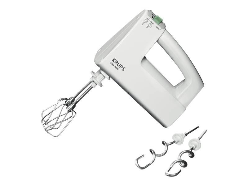 Krups F60814 3MIX 7000 Handmixer, Handmixer, Weiß, China, 500 W