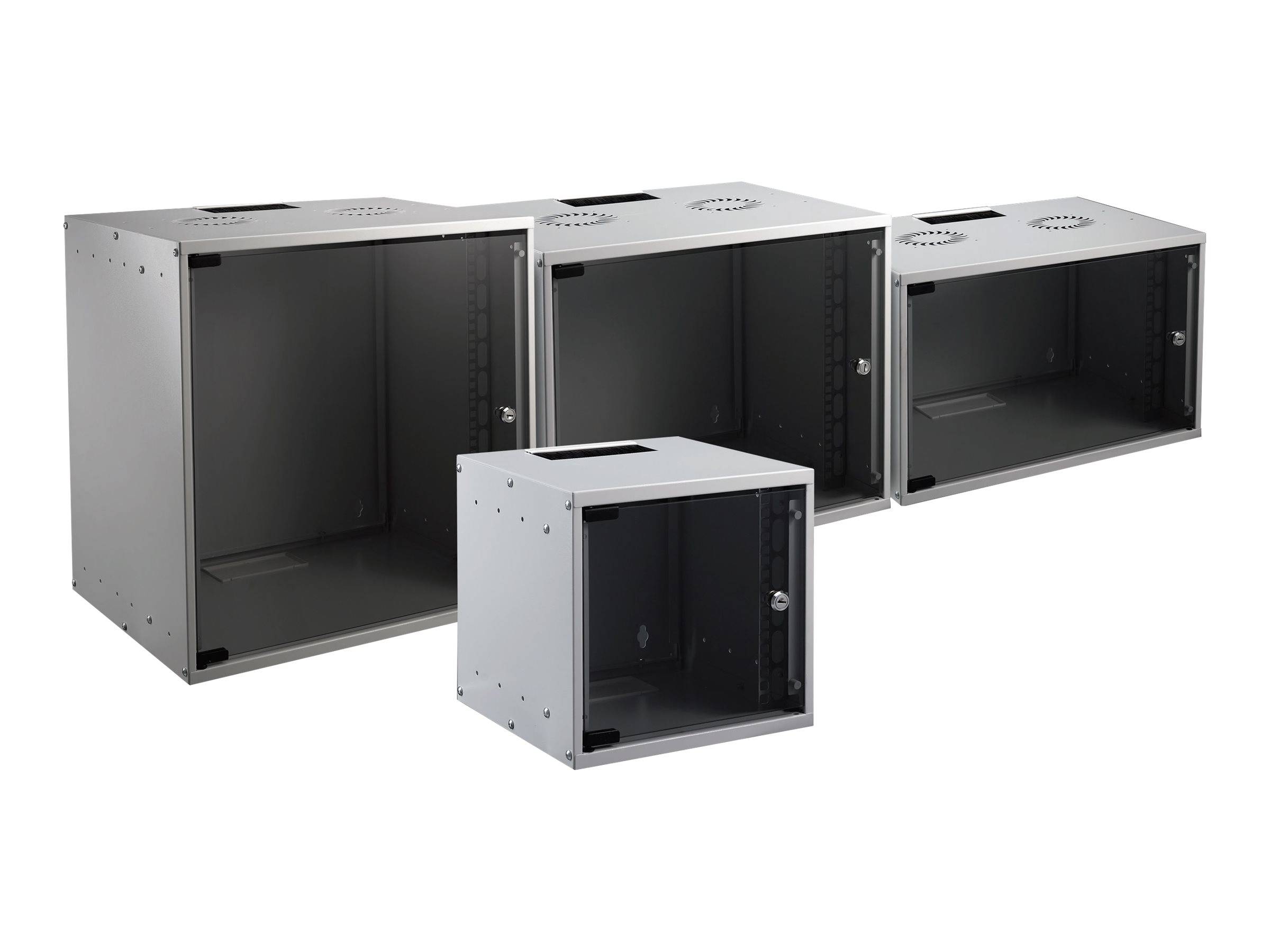 EFB-Elektronik BASIC - Gehäuse Netzwerkschrank - geeignet für Wandmontage - Hellgrau, RAL 7035 - 6U - 48.3 cm (19)