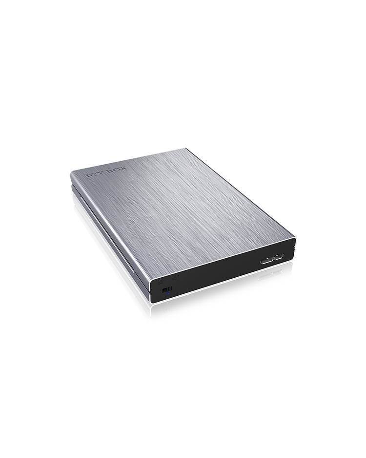 IB-241WP, Ext. HDD-Gehäuse, 1x 2,5" SATA (I/II/III 6Gbit/s) HDD zu USB 3.0 UASP Host, Aluminium, mit Schreibschutz