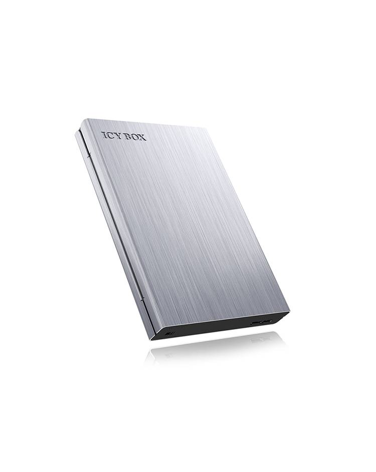 IB-241WP, Ext. HDD-Gehäuse, 1x 2,5" SATA (I/II/III 6Gbit/s) HDD zu USB 3.0 UASP Host, Aluminium, mit Schreibschutz