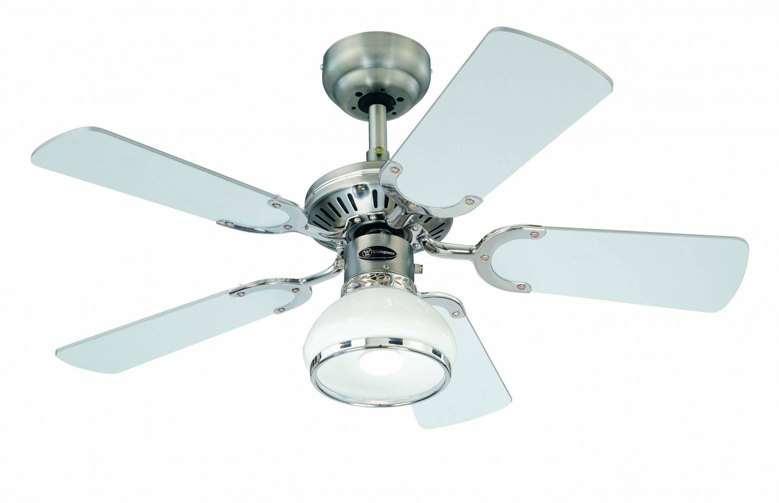 Westinghouse Princess Radiance II Deckenventilator 53 W (Ø x H) 90 cm x 330 mm Zinn mit Beleuchtung, Wendbare Flügel, Winterbetrieb