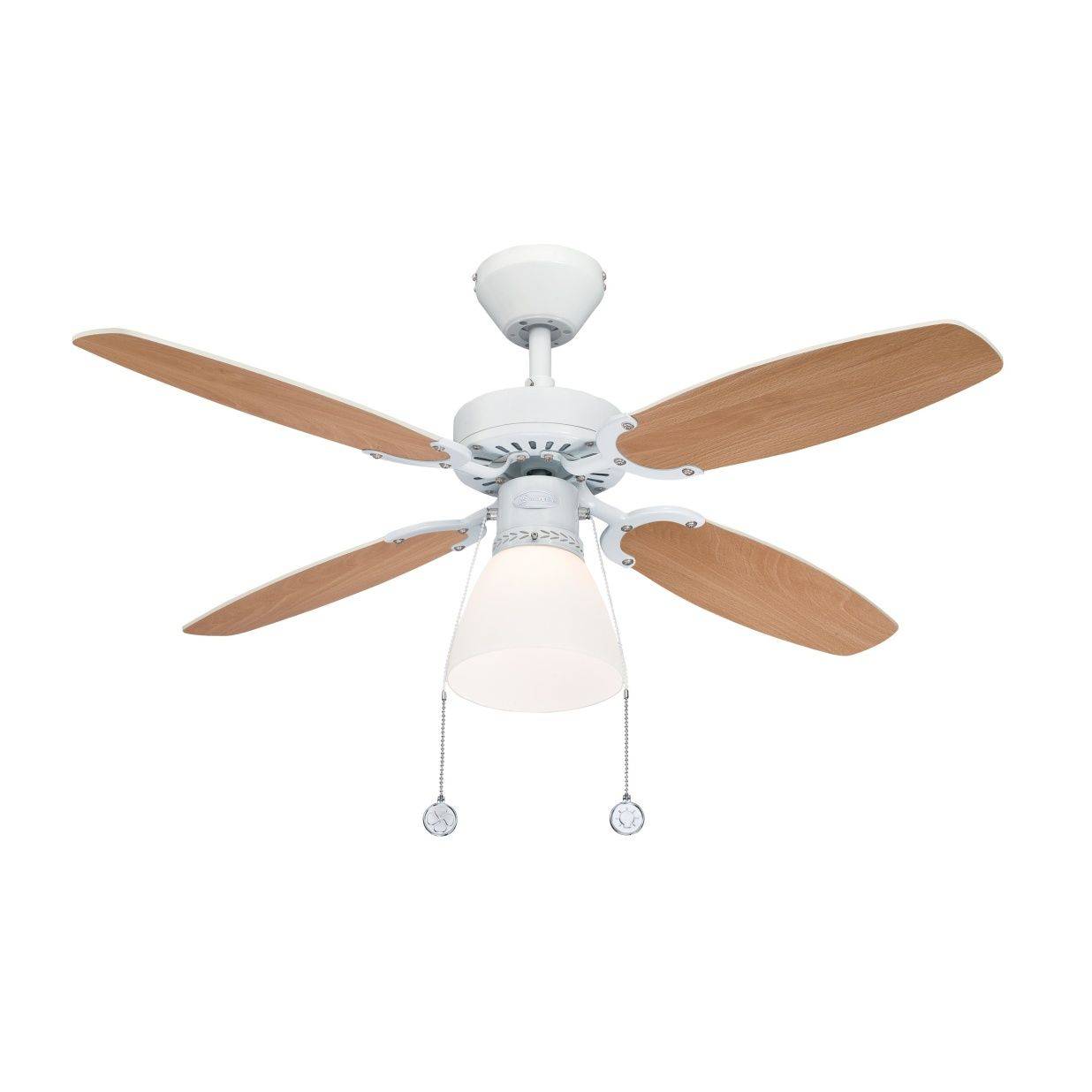 Westinghouse Capitol Deckenventilator 42 W (Ø x H) 105 cm x 44 cm Weiß mit Beleuchtung, Wendbare Flügel