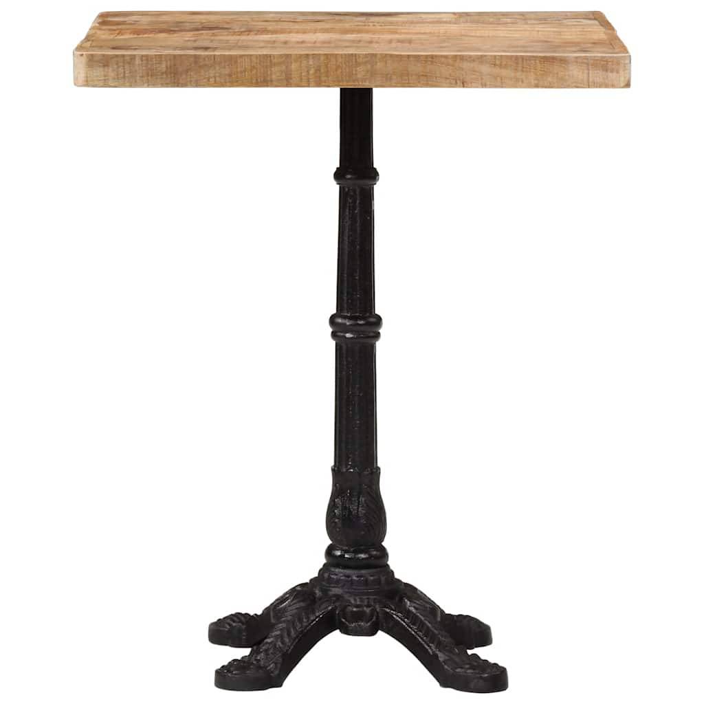 vidaXL Bistrotisch 60x60x77 cm Raues Mangoholz