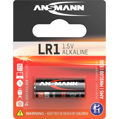 ANSMANN 5015453 Alkaline Batterie LR1 1,5V Strom / Energie / Licht Akkus &