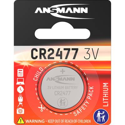 ANSMANN 1516-0010 Knopfzelle CR2477 3V Lithium Strom / Energie / Licht &