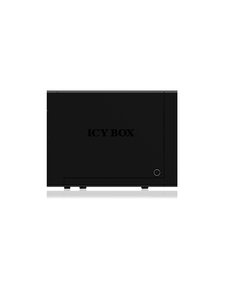 IB-3640SU3, Externes 4-fach JBOD System für 3,5" SATA I/II/III Festplatten, USB 3.0 + eSATA, schwarz