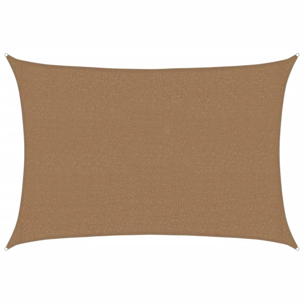 vidaXL Sonnensegel 160 g/m² Taupe 2,5x4 m HDPE