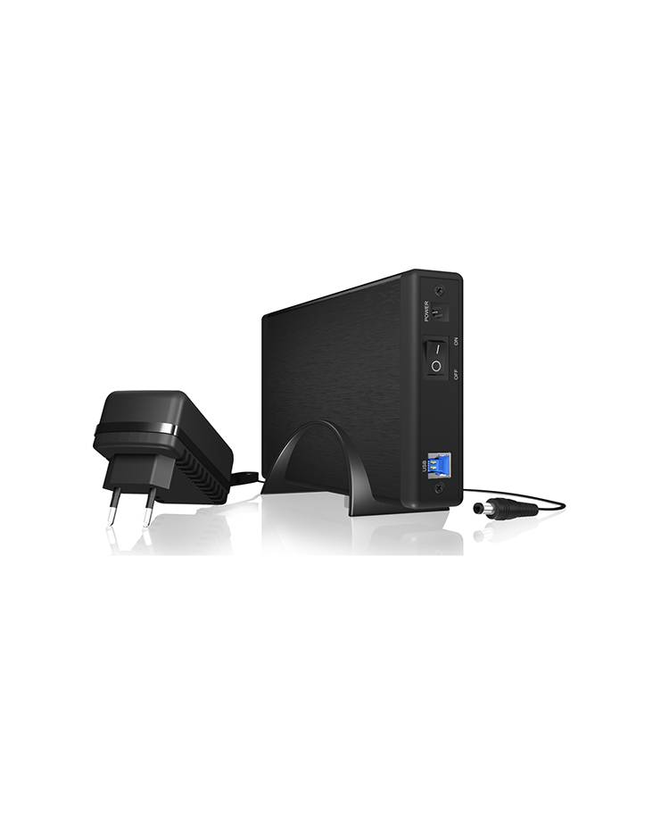 IB-377U3 Ext. Gehäuse f. 3,5" SATA (I-III) 6 Gbit/s HDD USB 3.0, UASP, schwarz