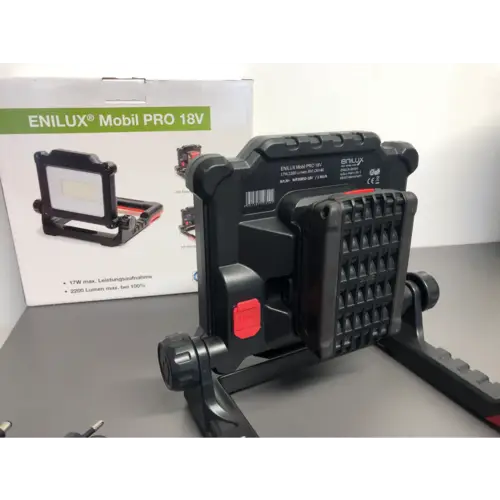 Enilux Mobiler LED Akkufluter MP20850-18V 5000K,2210lm,inkl. 240V Netzteil Enilux Mobiler LED Akkufluter MP20850-18V 5000K,2210lm,inkl. 240V Netzteil
