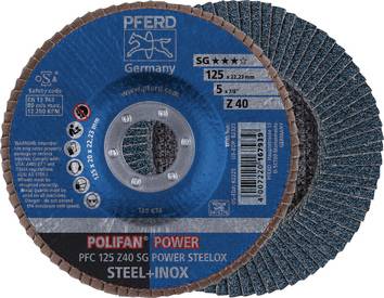 Fächerscheibe POLIFAN Z SG POWER STEELOX D.180mm K.Z-40 kon.INOX ZK