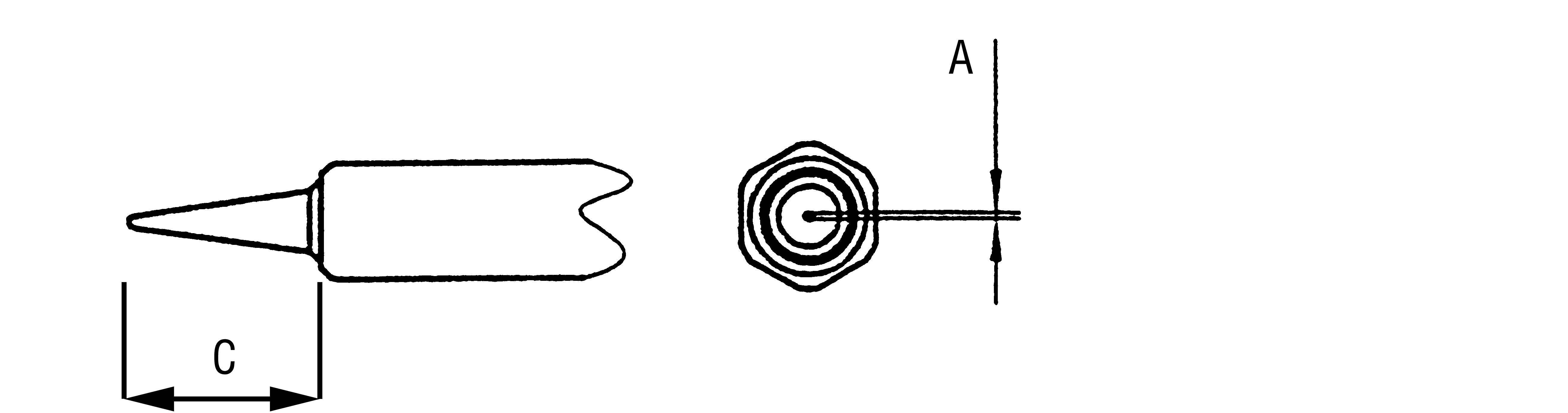 Weller NT 1 Lötspitze Rundform Spitzen-Größe 0.25 mm Inhalt 1 St.