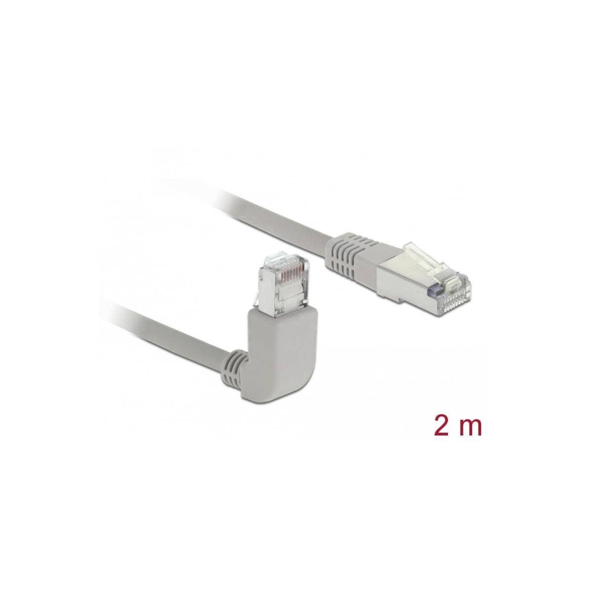 Delock 83516 RJ45 Netzwerkkabel, Patchkabel CAT 5e S/FTP 2.00 m Grau 1 St.