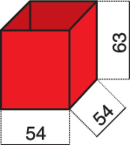 Hünersdorff Sortimentskoffer-Einsatz (L x B x H) 54 x 54 x 63mm Anzahl Fächer: 1