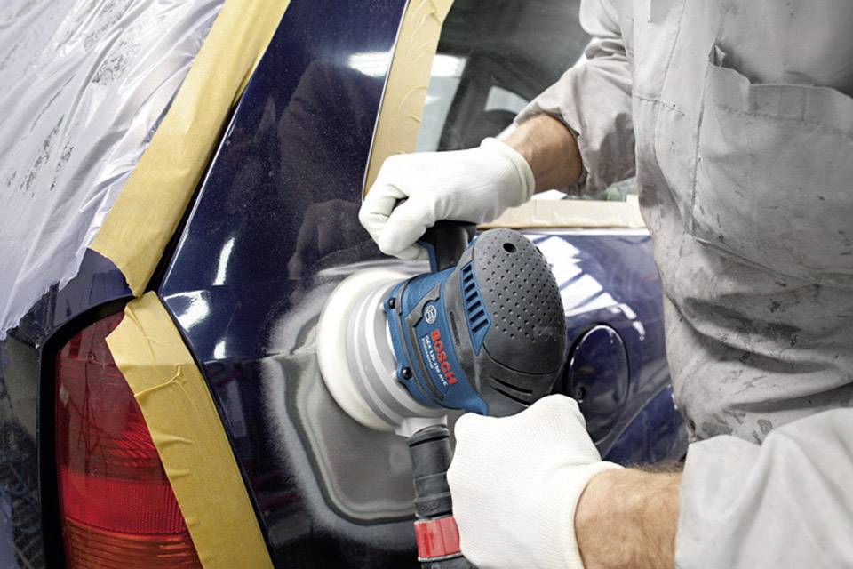 Bosch Professional GEX 125/150 AVE 060137B101 Exzenterschleifer  inkl. Koffer 400 W  Ø 125 mm, Ø 150 mm