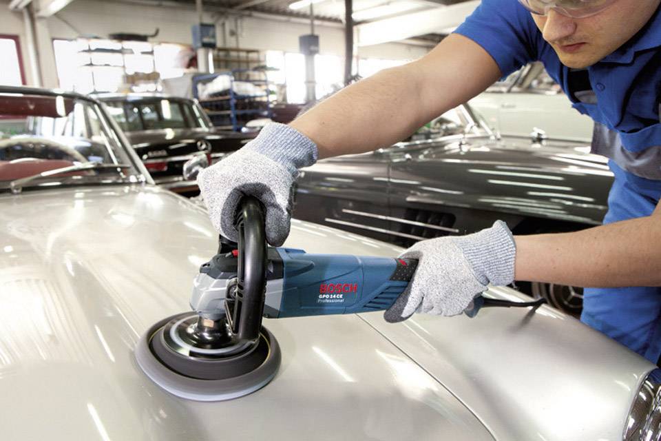 Bosch Professional GPO 14 CE 0601389000 Poliermaschine 230V 1400W 750 - 3000 U/min 180mm