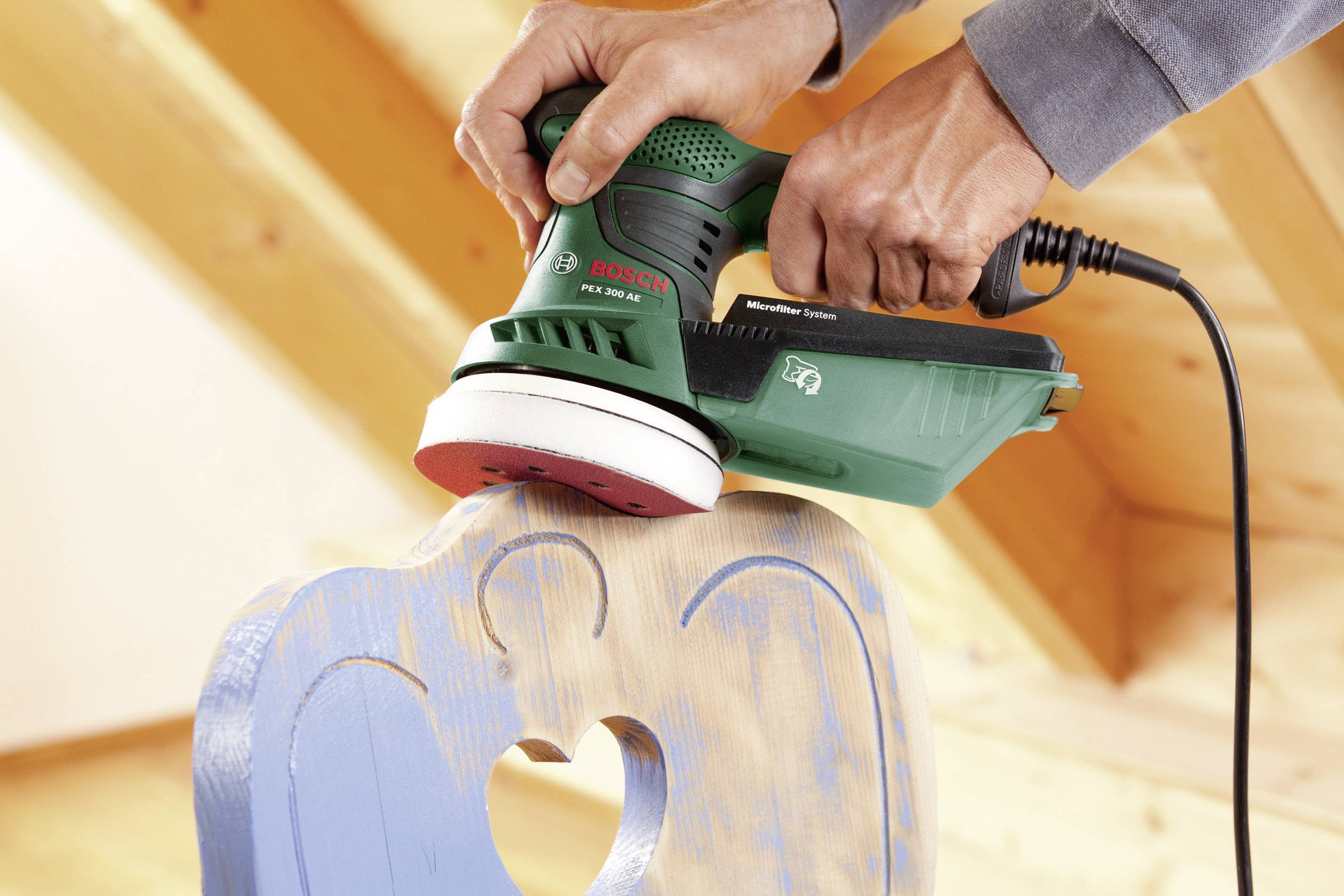 Bosch Home and Garden PEX 300 AE 06033A3000 Exzenterschleifer inkl. Koffer 270 W Ø 125 mm