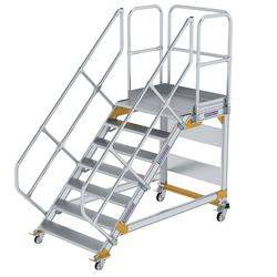 Günzburger Alu-Plattform-Treppe, 7 St. fahrbar, 45 Grad