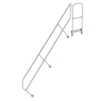 Treppe mit Plattform 45° zweiter Handlauf für 10 Stufen Neigung 45° Treppe mit Plattform 45° zweiter Handlauf für 10 Stufen Neigung 45°