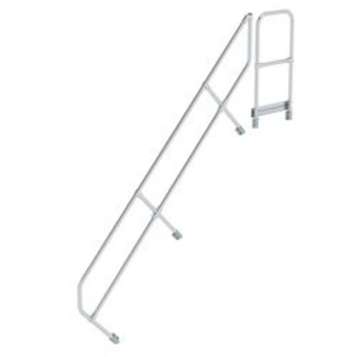 Treppe mit Plattform 45° zweiter Handlauf für 10 Stufen Neigung 45° Treppe mit Plattform 45° zweiter Handlauf für 10 Stufen Neigung 45°