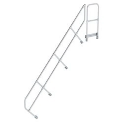 Treppe mit Plattform 45° zweiter Handlauf für 11 Stufen Neigung 45° Treppe mit Plattform 45° zweiter Handlauf für 11 Stufen Neigung 45°