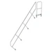 Treppe mit Plattform 45° zweiter Handlauf für 11 Stufen Neigung 45° Treppe mit Plattform 45° zweiter Handlauf für 11 Stufen Neigung 45°