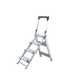 MUNK Günzburger Steigtechnik 53104 Aluminium Treppe klappbar Arbeitshöhe (max.): 2.9 m Silber 11.5 kg