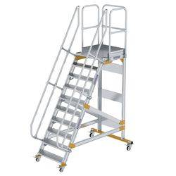 Plattformtreppe 60° fahrbar Stufenbreite 800 mm 10 Stufen