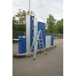 Teleskopleiter 32017 oTraverse 4x5 Sprossen
