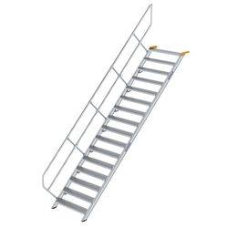 Aluminium-Treppe 45° 16Stufen