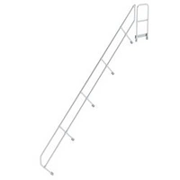 Treppe mit Plattform 45° zweiter Handlauf für 18 Stufen Neigung 45° Treppe mit Plattform 45° zweiter Handlauf für 18 Stufen Neigung 45°